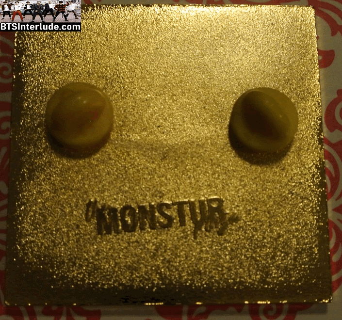 BTS PIN ENAMEL GOLD SUGA MIN YOONGI AGUST D 민윤기 MONSTUR PLAZA PINS BADGE BUTTON