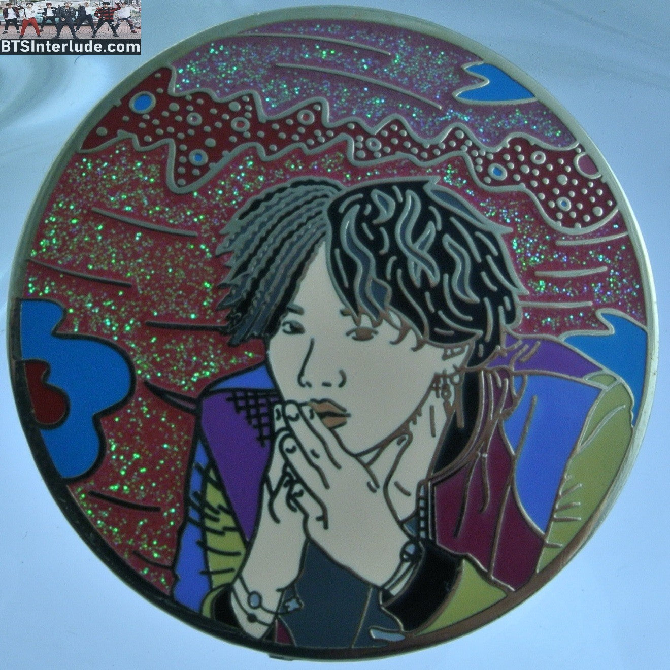 BTS PIN ENAMEL GOLD SUGA MIN YOONGI 민윤기 FAKE LOVE MUSIC VIDEO JACKET SEOK PUPPET PINS BADGE BUTTON