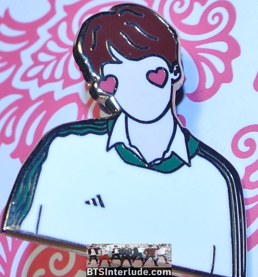BTS PIN ENAMEL GOLD SUGA MIN YOONGI 민윤기 LOVE YOURSELF ANSWER VER F CARD BADGE BUTTON