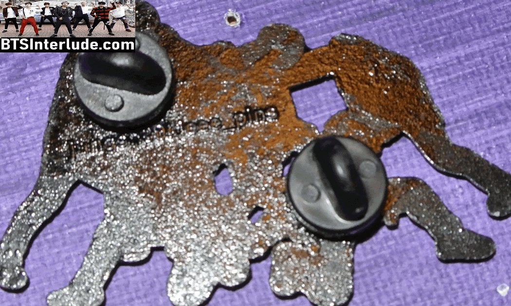 BTS PIN ENAMEL GUNMETAL GROUP DNA PERFORMANCE JUNGSH00KIEEE PINS 방탄소년단 JUNGKOOK V JIMIN RM J-HOPE SUGA JIN BADGE BUTTON