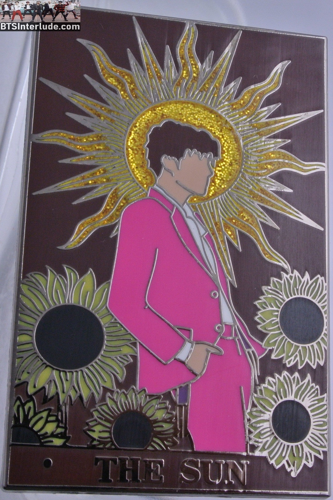 BTS PIN ENAMEL GUNMETAL J-HOPE JUNG HOSEOK 정호석 THE SUN JUST DANCE MAMA SUNFLOWERS KYEOPINS KPS CO PINS BADGE BUTTON