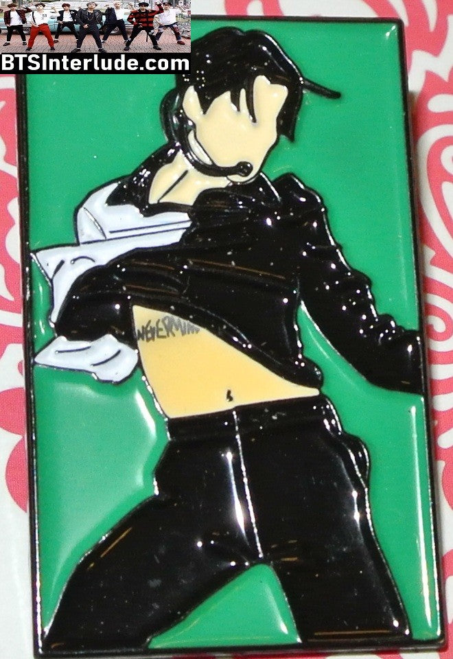 BTS PIN ENAMEL GUNMETAL PARK JIMIN 박지민 FILTER JAPAN PERFORMANCE TATTOO BADGE BUTTON