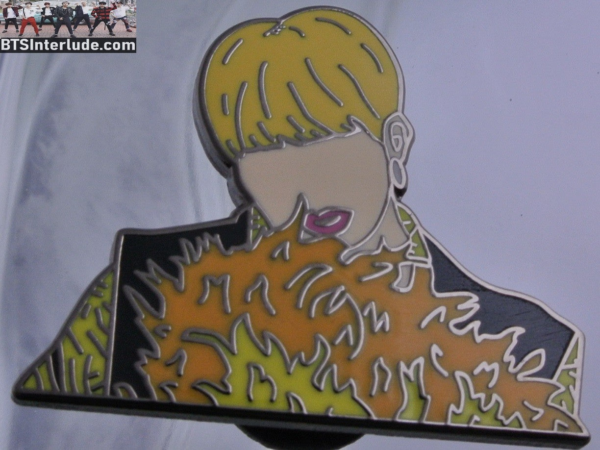 BTS PIN ENAMEL GUNMETAL PARK JIMIN 박지민 IDOL MUSIC VIDEO BADGE BUTTON