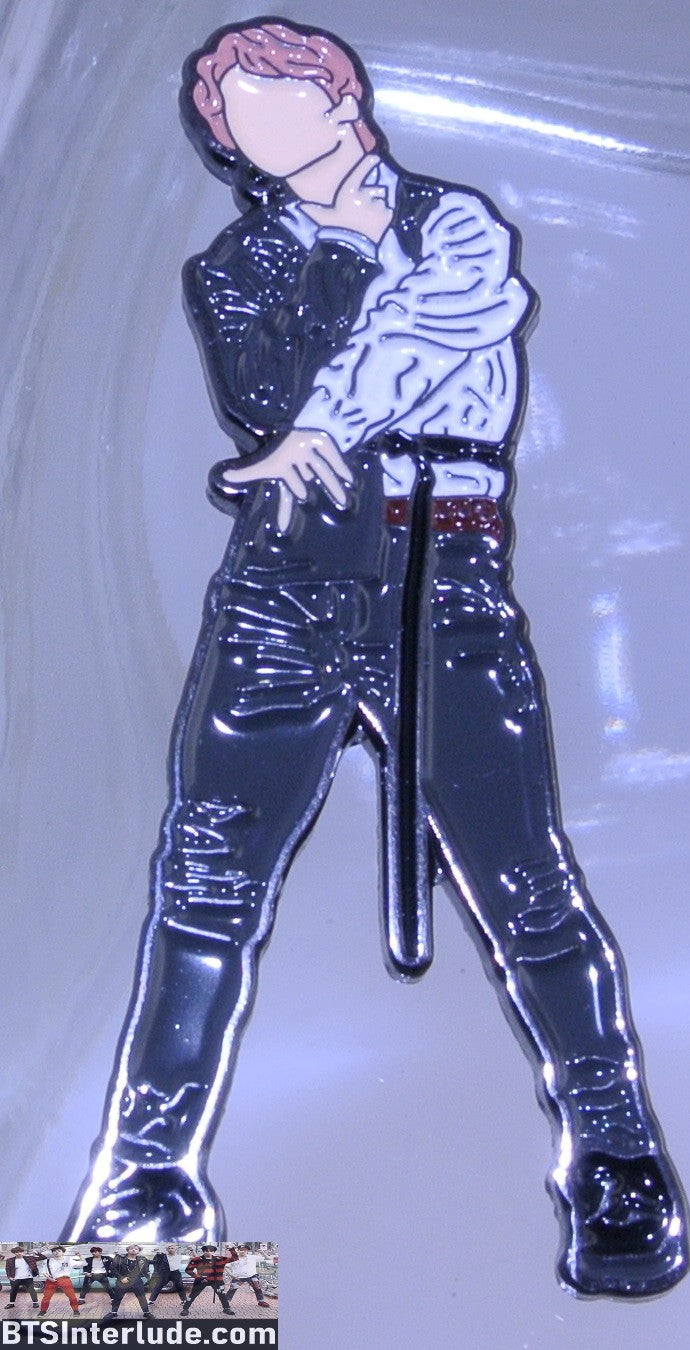 BTS PIN ENAMEL GUNMETAL PARK JIMIN 박지민 2020 MNET COUNTDOWN PERFORMANCE BADGE BUTTON