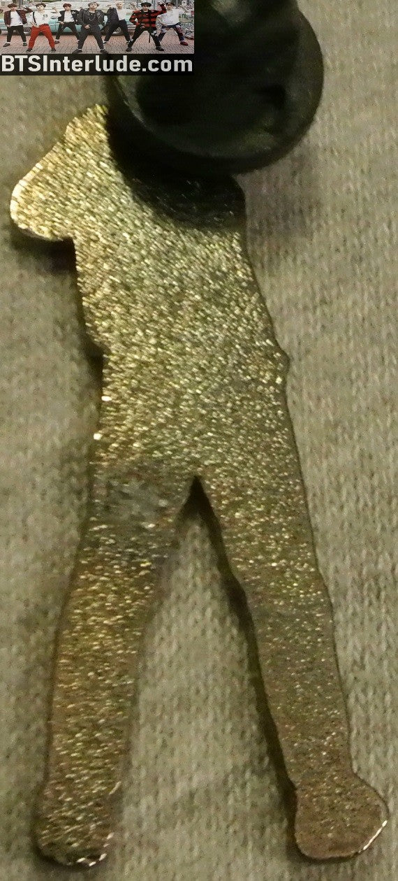 BTS PIN ENAMEL GUNMETAL PARK JIMIN 박지민 WAR OF HORMONE BACK RED GLITTER PANTS WOH BADGE BUTTON