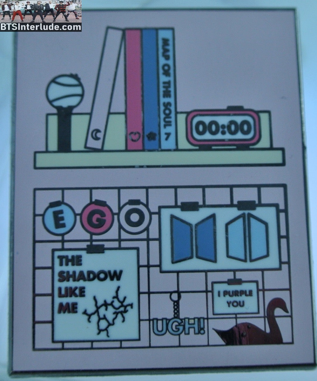 BTS PIN ENAMEL GUNMETAL GROUP MOTS 7 MAP OF THE SOUL BOOKSHELF ZERO O'CLOCK JUNGKOOK V JIMIN RM J-HOPE SUGA JIN BADGE BUTTON