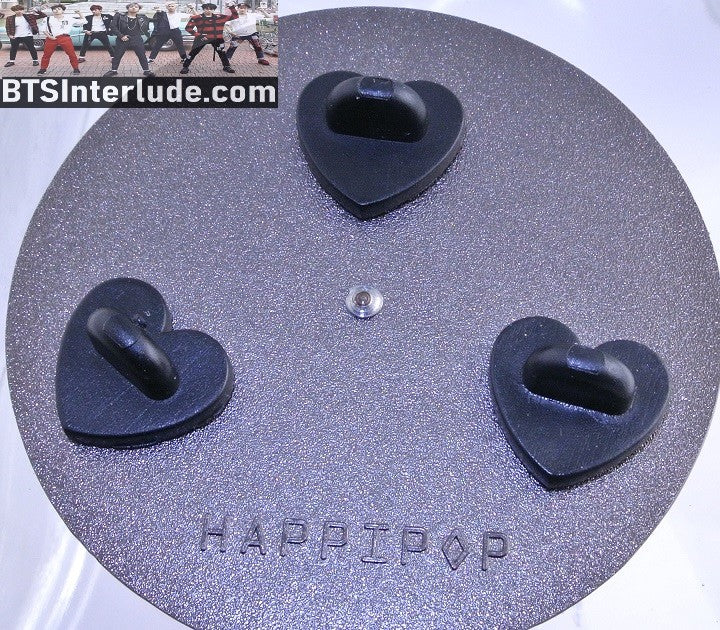BTS PIN ENAMEL GUNMETAL RM KIM NAMJOON 김남준 EVERYTHING GOES WHITE CLOCK SPINS LYRICS XL HAPPIPOP PINS BADGE BUTTON