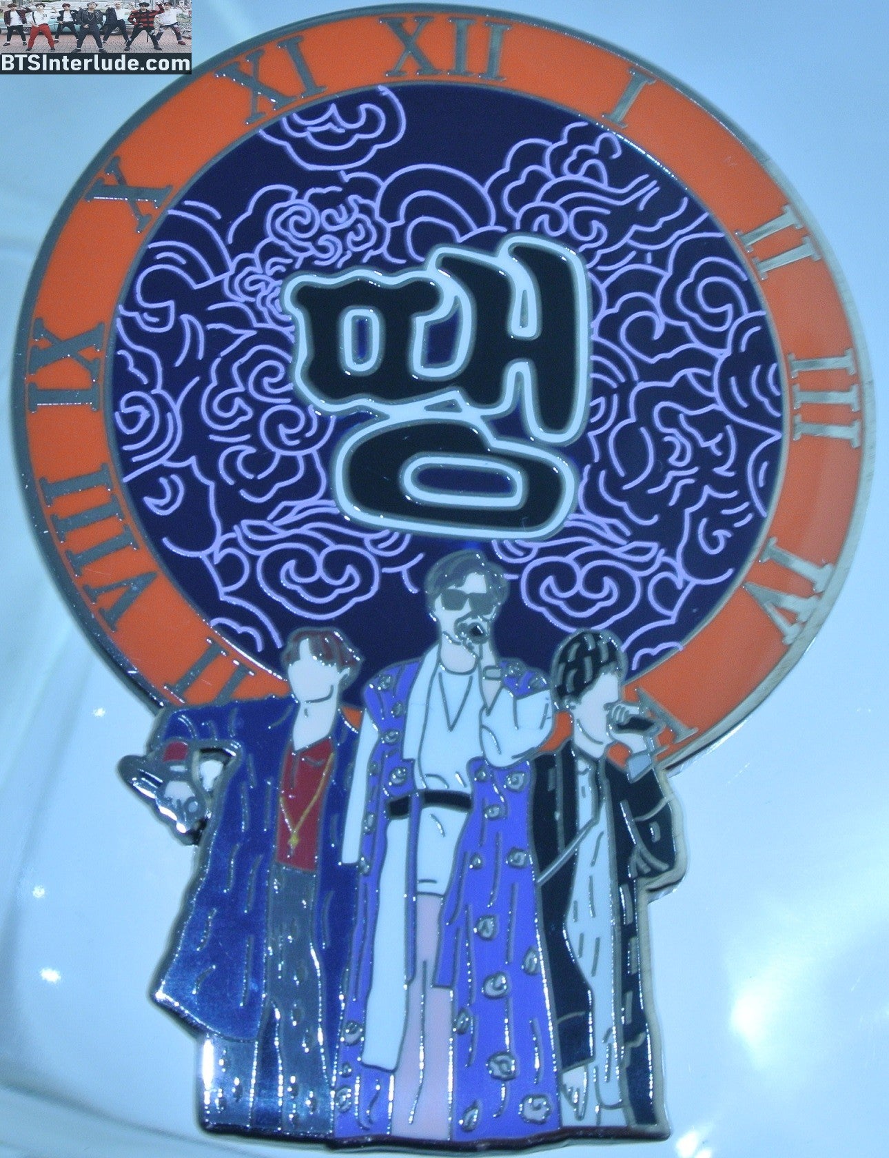 BTS PIN ENAMEL GUNMETAL SUB-UNIT DDAENG RM KIM NAMJOON J-HOPE JUNG HOSEOK SUGA MIN YOONGI HANBOKS BADGE BUTTON