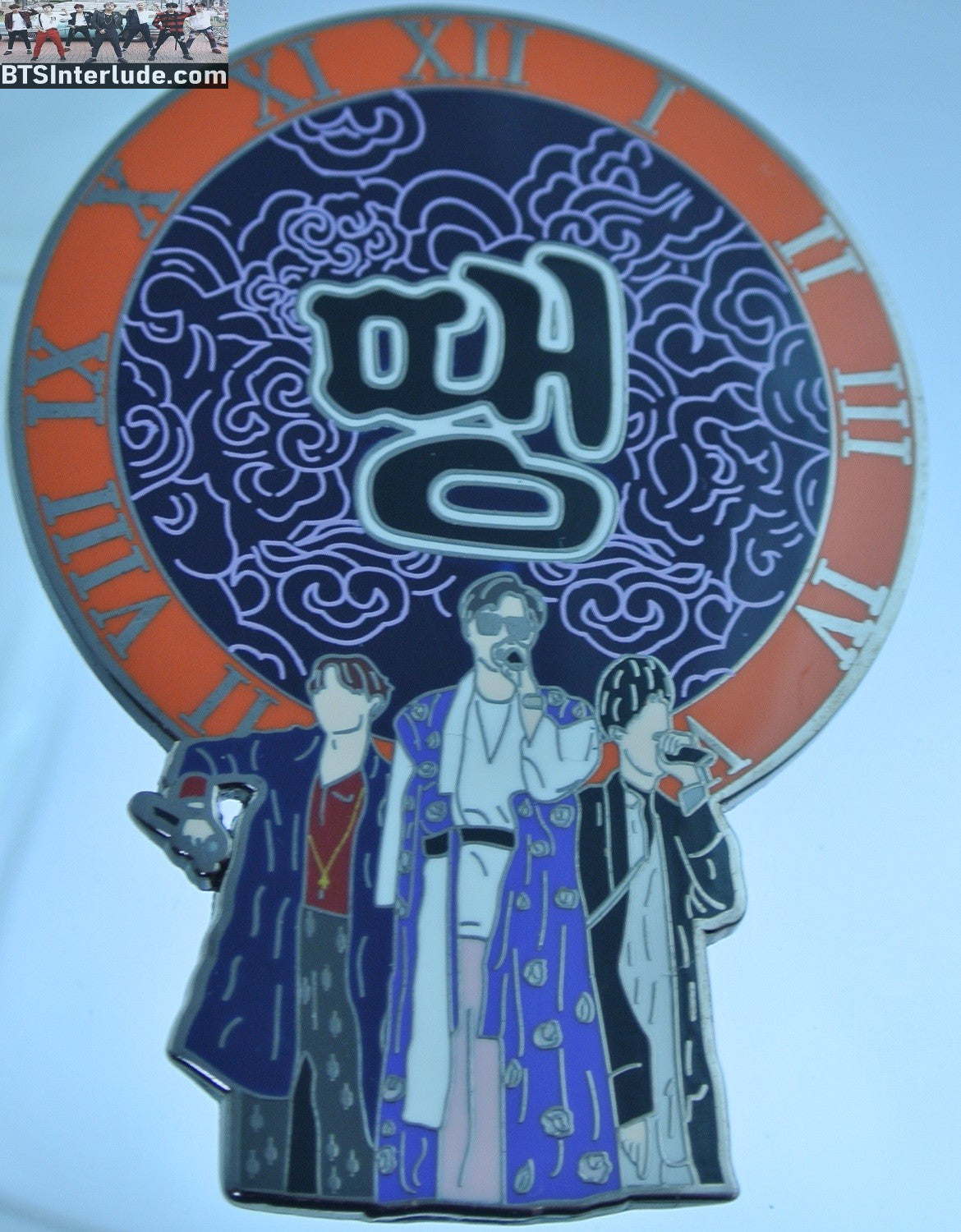 BTS PIN ENAMEL GUNMETAL SUB-UNIT DDAENG RM KIM NAMJOON J-HOPE JUNG HOSEOK SUGA MIN YOONGI HANBOKS BADGE BUTTON