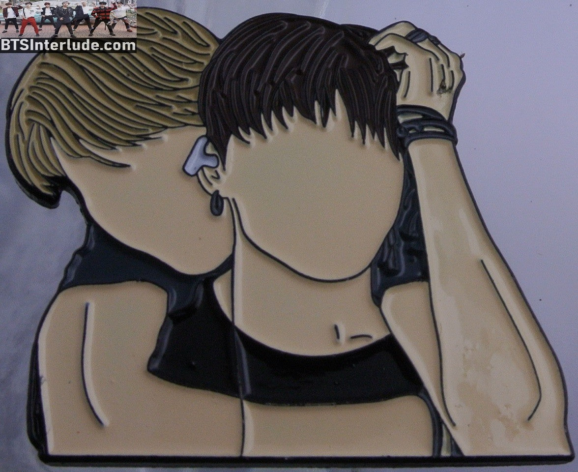 BTS PIN ENAMEL GUNMETAL SUB-UNIT JEON JUNGKOOK PARK JIMIN BACK HUG JUNGSH00KIEEE PINS BADGE BUTTON