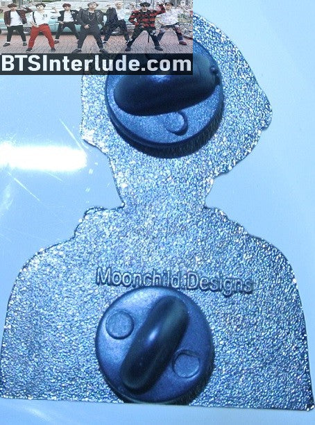 BTS PIN ENAMEL GUNMETAL SUGA MIN YOONGI 민윤기 RED HOODIE SHARK HEAD HAT MOONCHILD DESIGNS PINS BADGE BUTTON