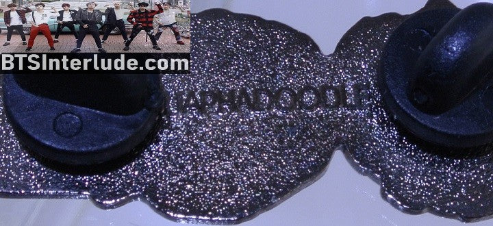 BTS PIN ENAMEL GUNMETAL SUGA MIN YOONGI 민윤기 STRAWBERRIES QUAPHADOODLE PINS BADGE BUTTON