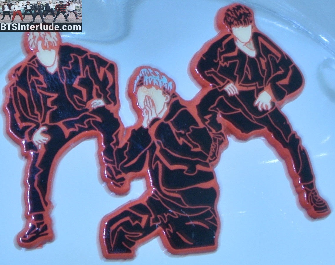 BTS PIN ENAMEL ORANGE SUB-UNIT RM KIM NAMJOON J-HOPE JUNG HOSEOK SUGA MIN YOONGI LOVE YOURSELF TEAR MINMINGUK PINS BADGE BUTTON