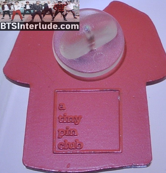 BTS PIN ENAMEL ORANGE GROUP LOVE YOURSELF LY WHITE T SHIRT POCKET TINY PIN CLUB PINS JUNGKOOK V JIMIN RM J-HOPE SUGA JIN BADGE BUTTON