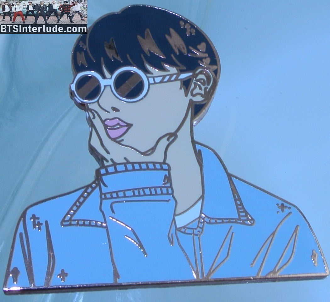 BTS PIN ENAMEL ROSE GOLD COPPER PARK JIMIN 박지민 FAKE LOVE ERA JEAN JACKET CANDARELLA PINS BADGE BUTTON