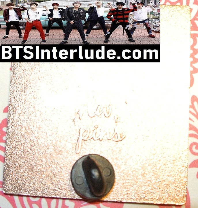 BTS PIN ENAMEL ROSE GOLD COPPER PARK JIMIN 박지민 PROMISE PURPLE SKY POLAROID LW PINS BADGE BUTTON