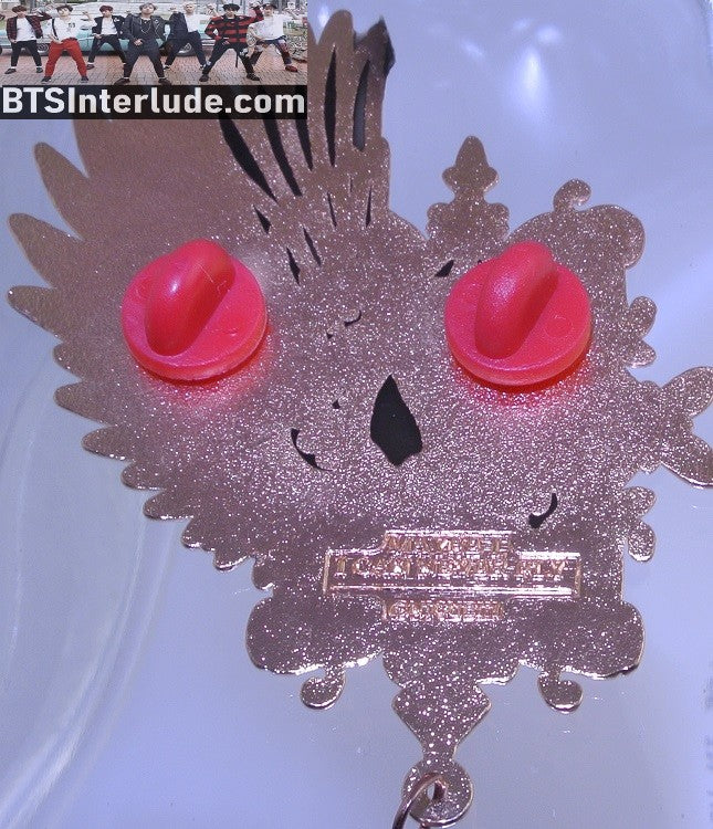 BTS PIN ENAMEL ROSE GOLD COPPER JIN KIM SEOKJIN 김석진 EPIPHANY WINGS CRYSTAL DROP NICUBIII PINS BADGE BUTTON