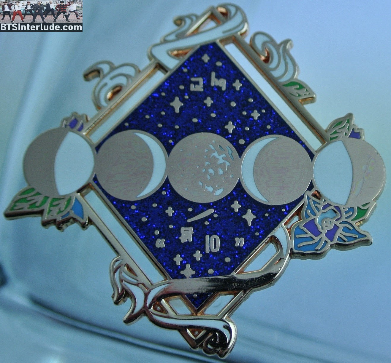 BTS PIN ENAMEL ROSE GOLD COPPER JIN KIM SEOKJIN 김석진 MOON PHASES PRISMONO PINS BADGE BUTTON