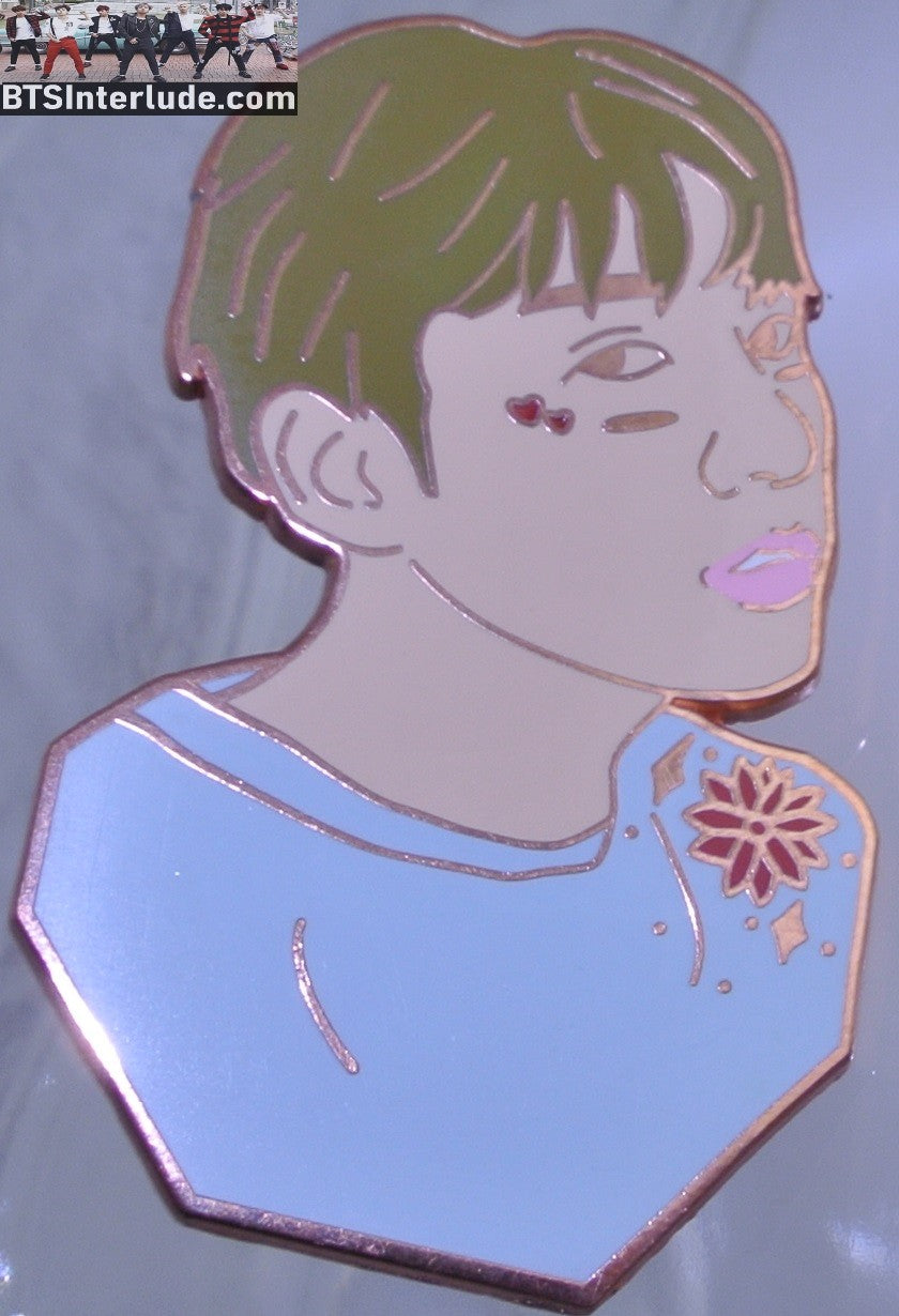BTS PIN ENAMEL ROSE GOLD COPPER JEON JUNGKOOK 전정국 BLUE PATCH WILDXEL PINS BADGE BUTTON