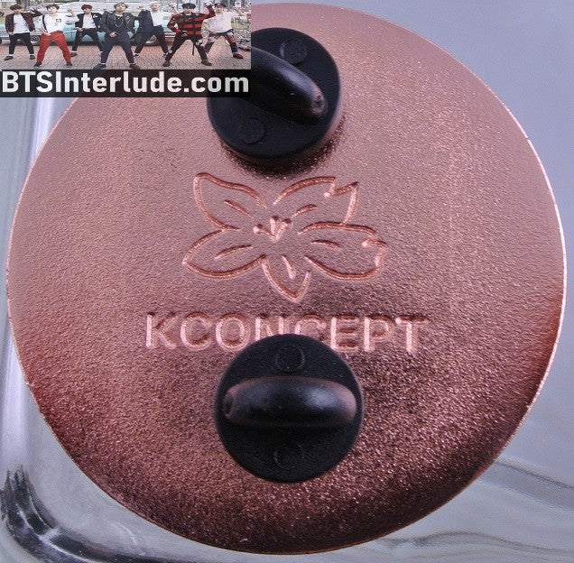 BTS PIN ENAMEL ROSE GOLD COPPER JEON JUNGKOOK 전정국 SPRING DAY ROUND KCONCEPT PINS BADGE BUTTON
