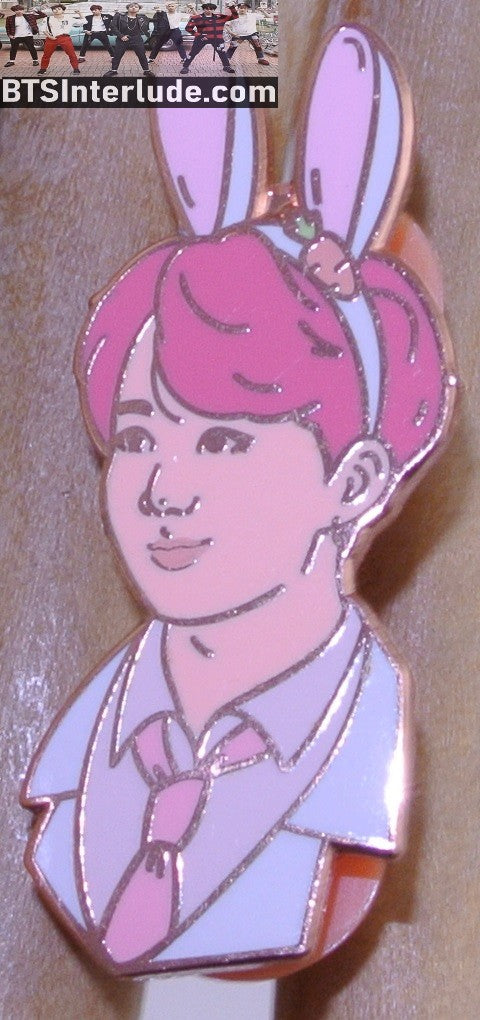 BTS PIN ENAMEL ROSE GOLD COPPER JEON JUNGKOOK 전정국 WHITE SUIT BUNNY EARS LIGHTERS FLAME PINS BADGE BUTTON