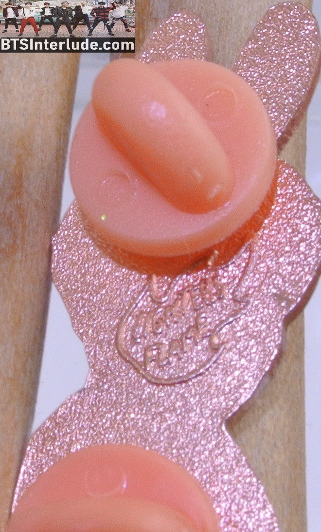 BTS PIN ENAMEL ROSE GOLD COPPER JEON JUNGKOOK 전정국 WHITE SUIT BUNNY EARS LIGHTERS FLAME PINS BADGE BUTTON