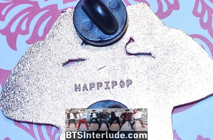 BTS PIN ENAMEL ROSE GOLD COPPER RM KIM NAMJOON 김남준 GO GO 2017 MBC PERFORMANCE HAPPIPOP PINS BADGE BUTTON