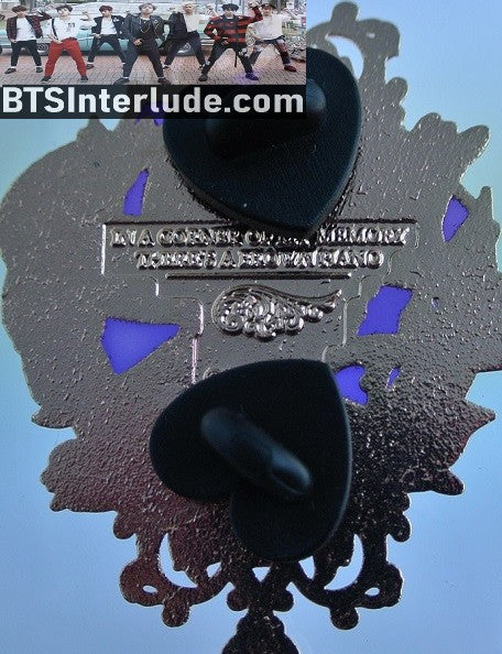 BTS PIN ENAMEL ROSE GOLD COPPER SUGA MIN YOONGI 민윤기 FIRST LOVE RED CRYSTAL NICUBIII PINS BADGE BUTTON