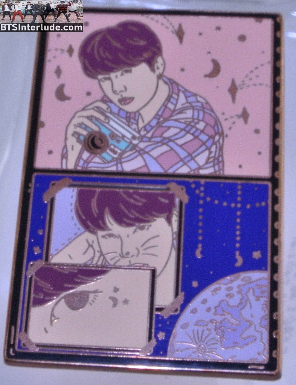 BTS PIN ENAMEL ROSE GOLD COPPER SUGA MIN YOONGI 민윤기 MAP OF THE SOUL MOTS PERSONA MIRROR LW PINS BADGE BUTTON