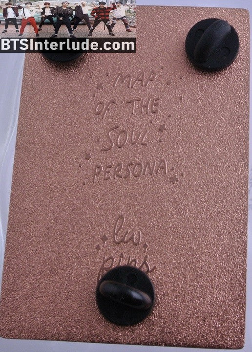 BTS PIN ENAMEL ROSE GOLD COPPER SUGA MIN YOONGI 민윤기 MAP OF THE SOUL MOTS PERSONA MIRROR LW PINS BADGE BUTTON