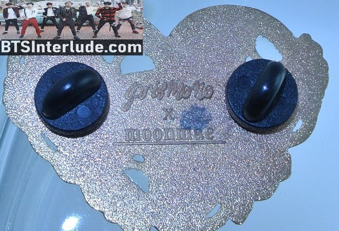 BTS PIN ENAMEL ROSE GOLD COPPER SUB-UNIT V KIM TAEHYUNG PARK JIMIN HEART HANDS SINGULARITY SERENDIPITY THEME PRISMONO & MOONMAE PINS COLLAB BADGE BUTTON