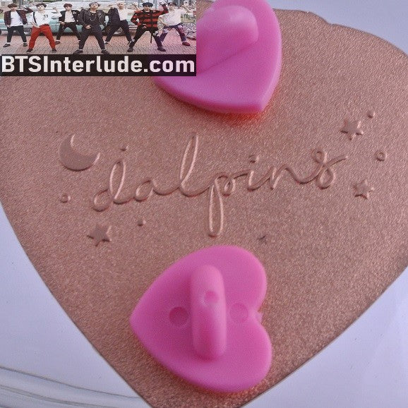 BTS PIN ENAMEL ROSE GOLD COPPER SUB-UNIT V KIM TAEHYUNG PARK JIMIN HEART SOULMATES DAL PINS BADGE BUTTON