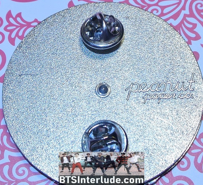 BTS PIN ENAMEL SILVER GROUP SAVE ME I'M FINE SPINNER MUSIC VIDEO PEANUT PAPER PINS 방탄소년단 JUNGKOOK V JIMIN RM J-HOPE SUGA JIN BADGE BUTTON