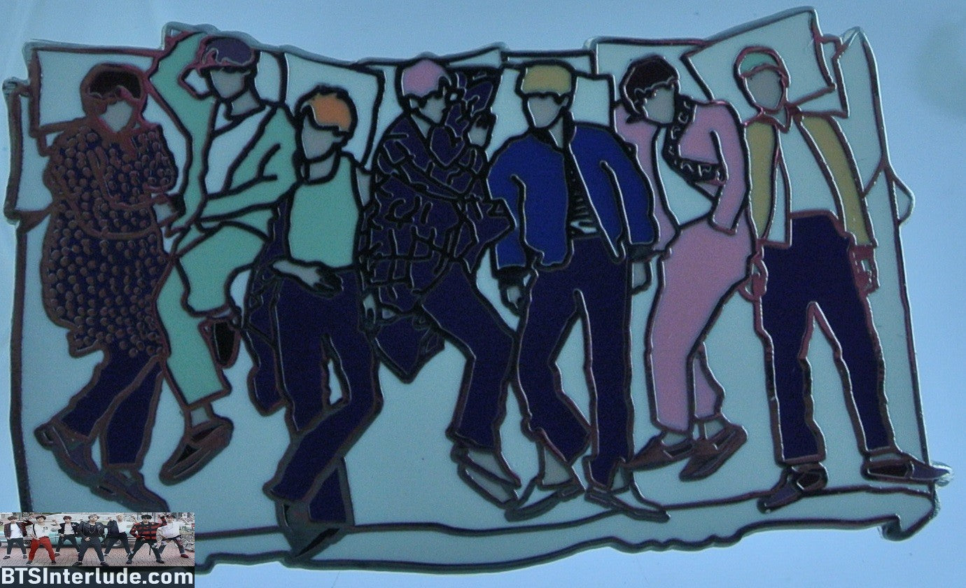 BTS PIN ENAMEL SILVER GROUP WINGS PHOTOSHOOT LYING DOWN 방탄소년단 JUNGKOOK V JIMIN RM J-HOPE SUGA JIN BADGE BUTTON