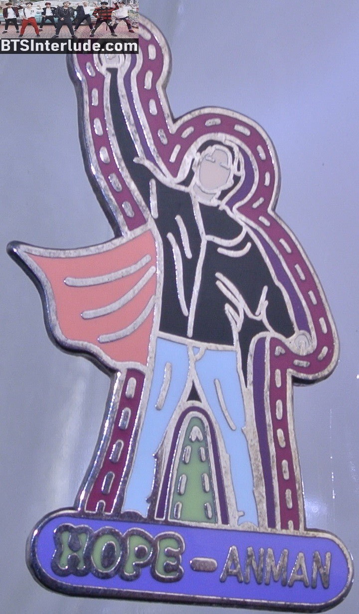 BTS PIN ENAMEL SILVER J-HOPE JUNG HOSEOK 정호석 CAPE HOPE-ANMAN TINY VANTE PINS BADGE BUTTON