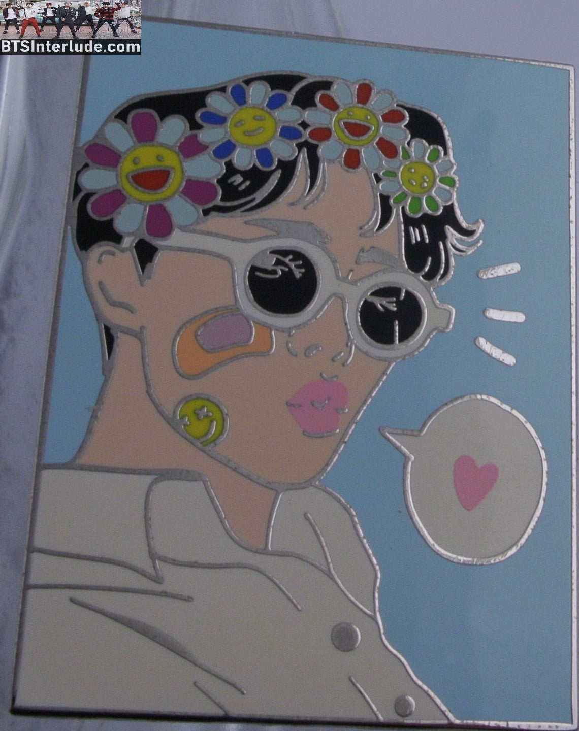 BTS PIN ENAMEL SILVER J-HOPE JUNG HOSEOK 정호석 BANDAIDS SUNFLOWER TIARA AEGYOHANA PINS BADGE BUTTON