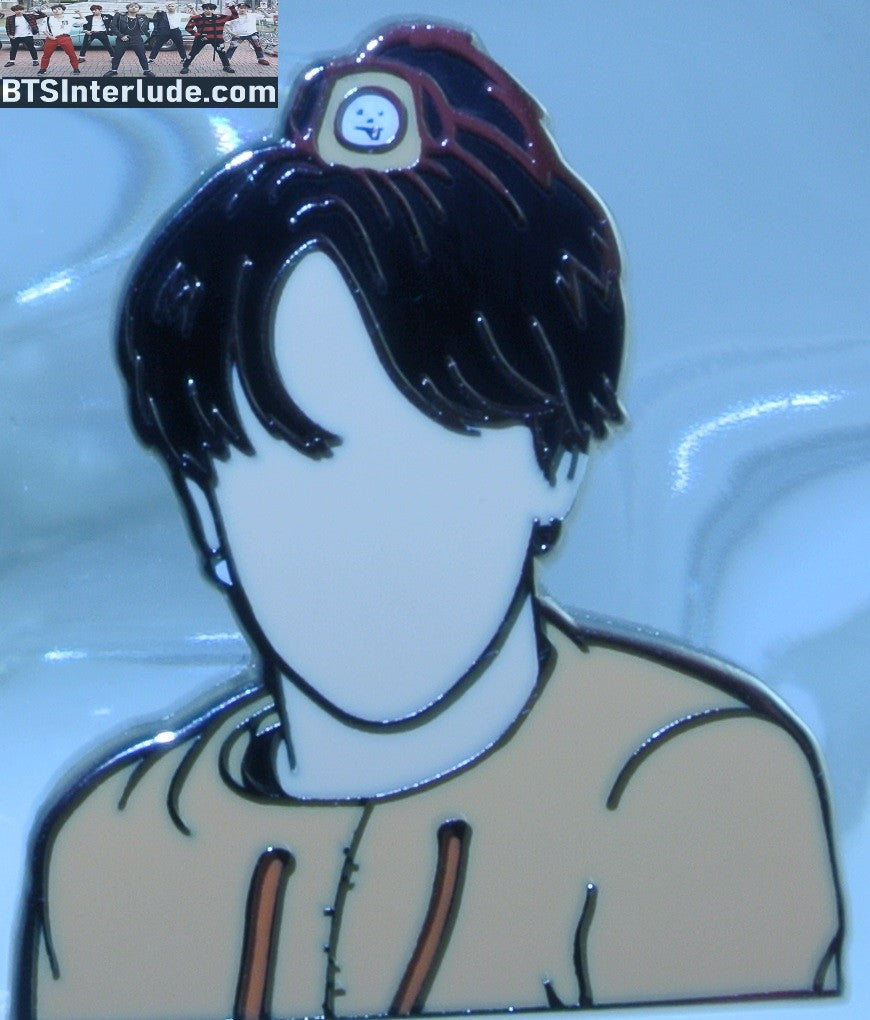 BTS PIN ENAMEL SILVER PARK JIMIN 박지민 PEACH TOP BT21 CHIMMY IN HAIR BUN NAMJOONLI PINS BADGE BUTTON