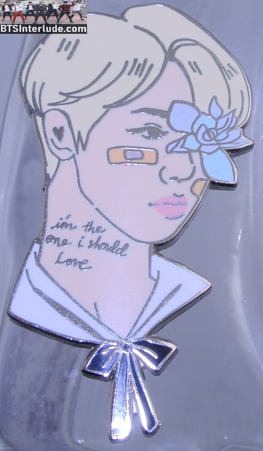 BTS PIN ENAMEL SILVER JIN KIM SEOKJIN 김석진 EPIPHANY BANDAID BOYS AEGYOHANA PINS BADGE BUTTON