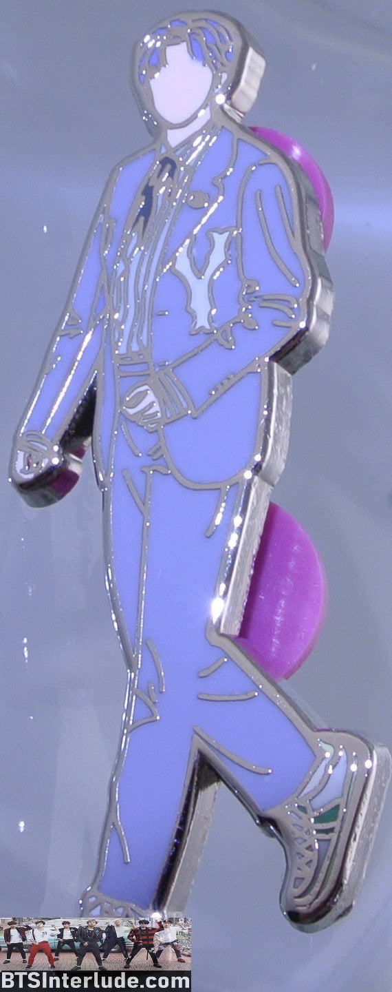 BTS PIN ENAMEL SILVER JEON JUNGKOOK 전정국 LILAC SUIT APHELION PINS BADGE BUTTON