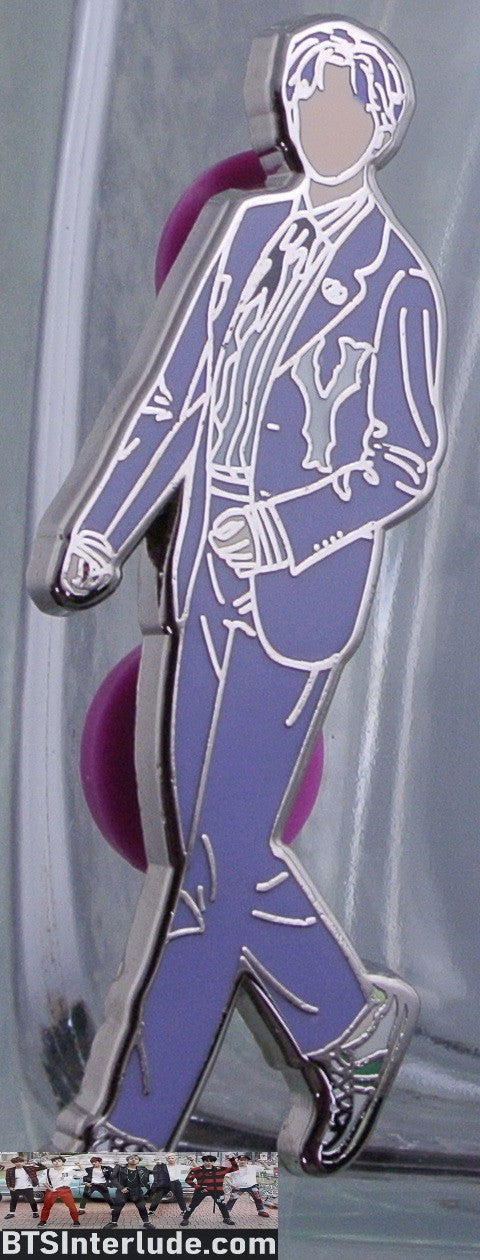 BTS PIN ENAMEL SILVER JEON JUNGKOOK 전정국 LILAC SUIT APHELION PINS BADGE BUTTON