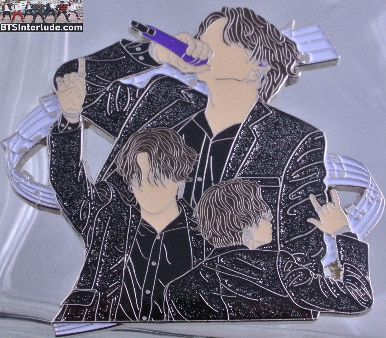BTS PIN ENAMEL SILVER JEON JUNGKOOK 전정국 XL 3 LOTTE SCENES FROM JUNGSHOOKIEEE PINS BADGE BUTTON