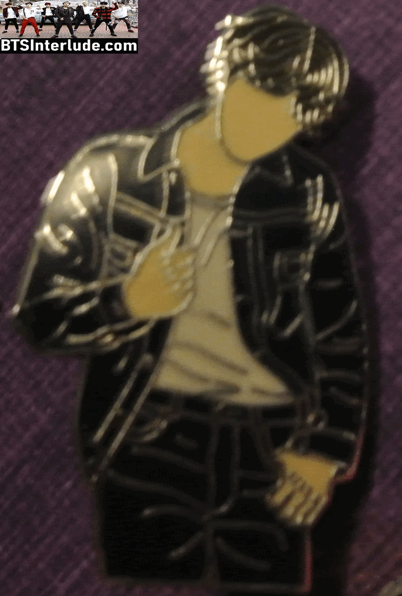 BTS PIN ENAMEL SILVER JEON JUNGKOOK 전정국 LOVE YOURSELF TEAR DENIM MAKNAE PINS BADGE BUTTON