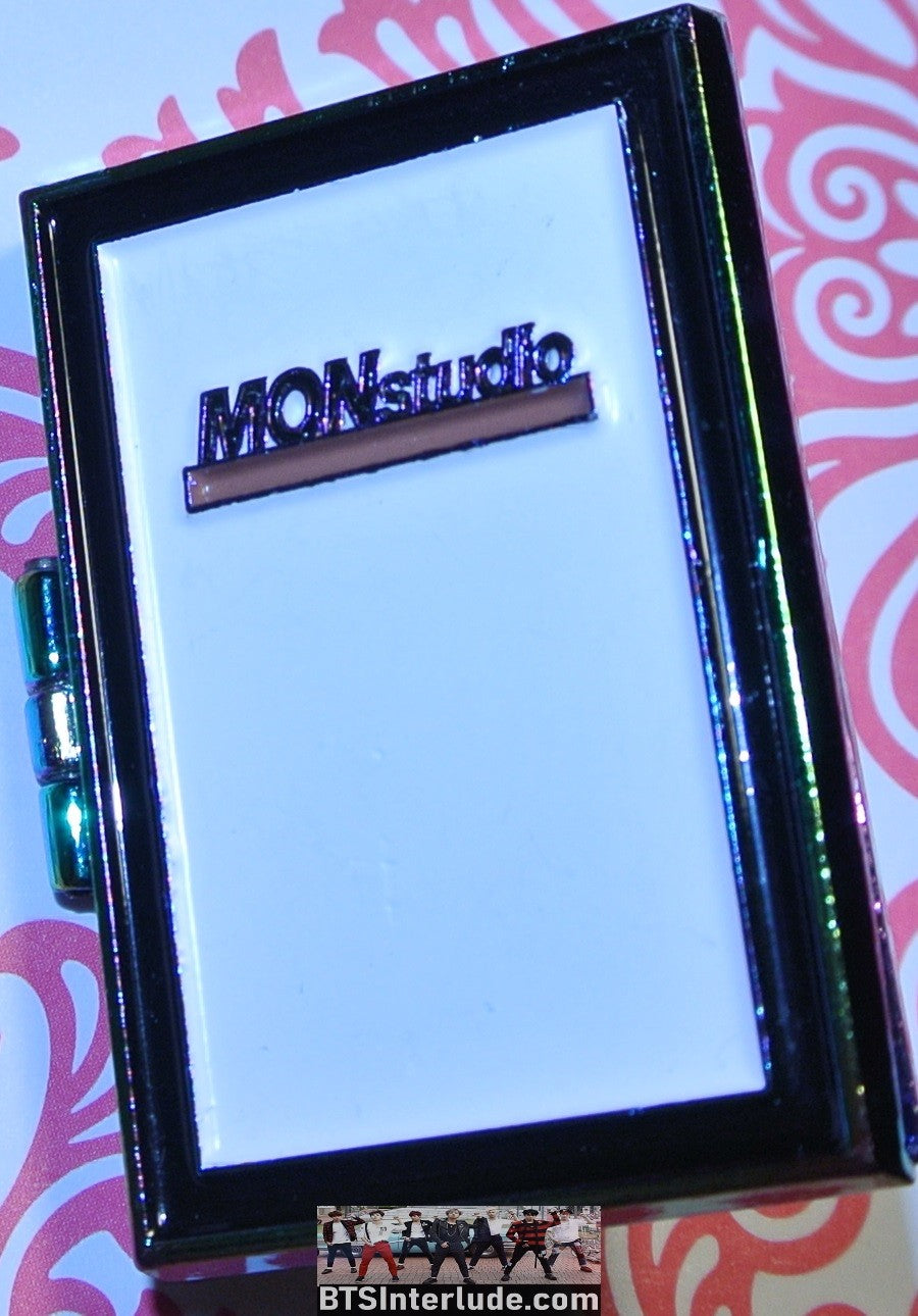 BTS PIN ENAMEL SILVER RM KIM NAMJOON 김남준 STUDIO MONSTUDIO OPENS BADGE BUTTON
