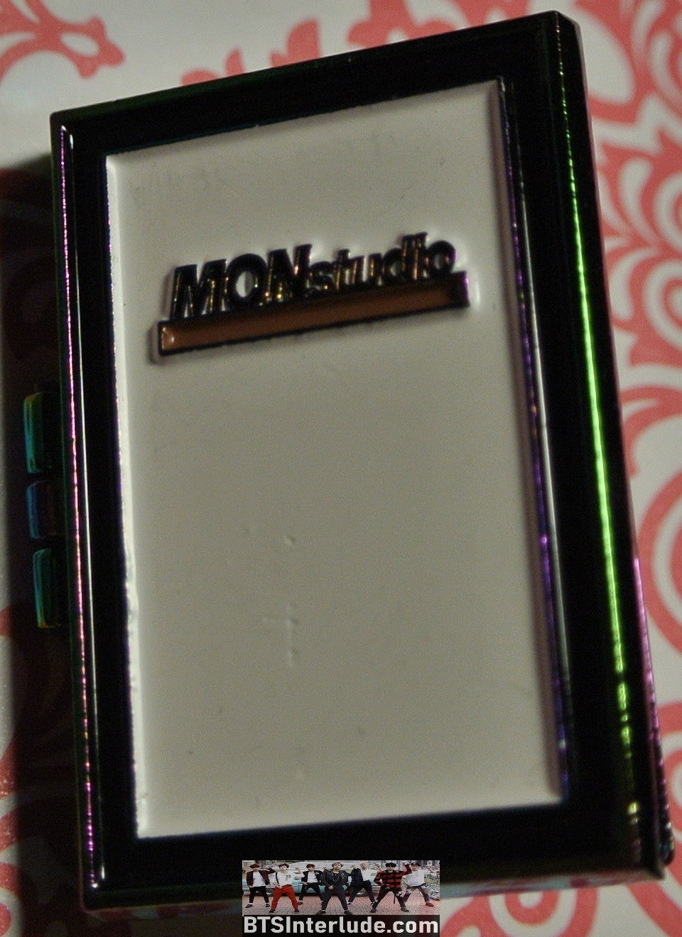 BTS PIN ENAMEL SILVER RM KIM NAMJOON 김남준 STUDIO MONSTUDIO OPENS BADGE BUTTON