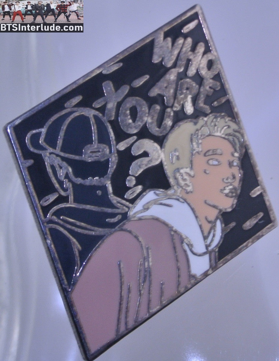 BTS PIN ENAMEL SILVER RM KIM NAMJOON 김남준 WHO ARE YOU NAPANOON PINS BADGE BUTTON