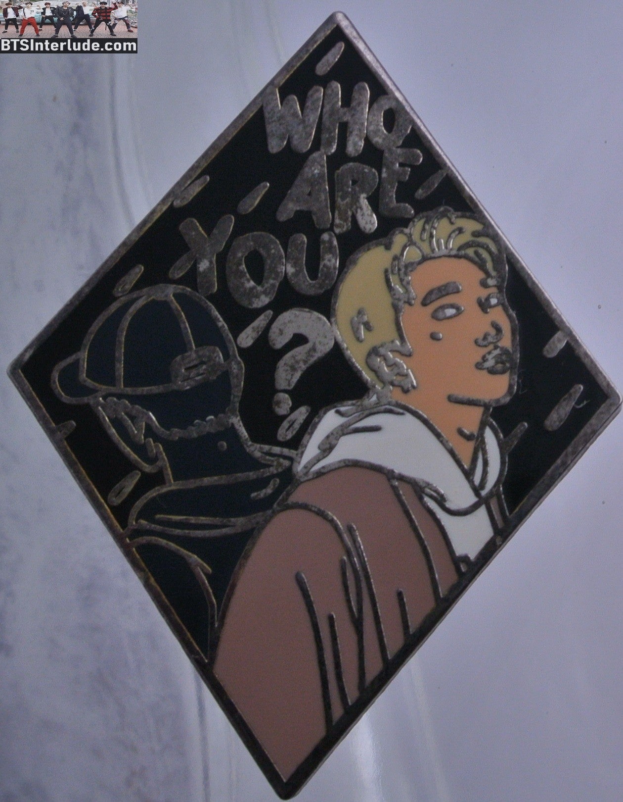 BTS PIN ENAMEL SILVER RM KIM NAMJOON 김남준 WHO ARE YOU NAPANOON PINS BADGE BUTTON