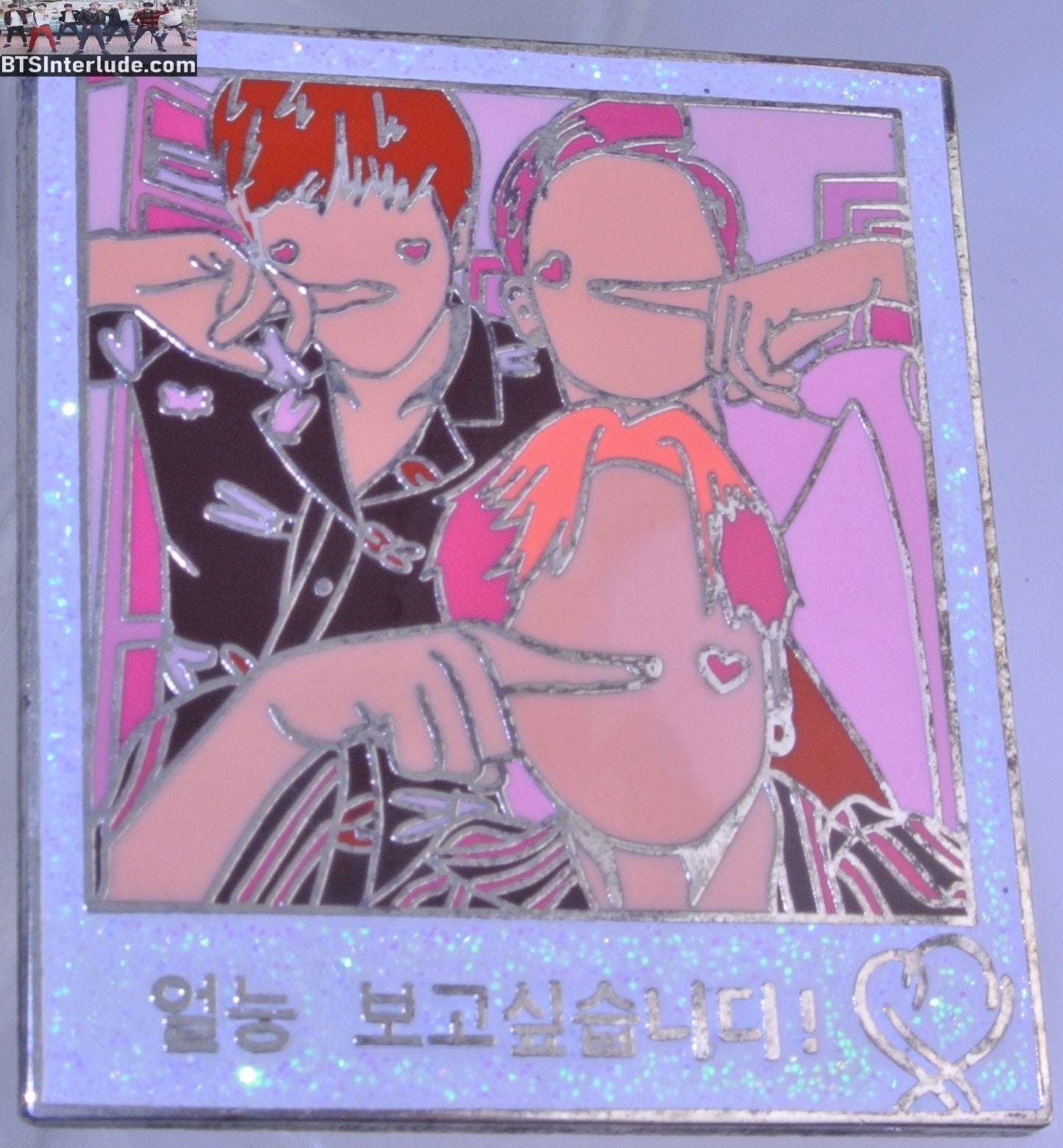 BTS PIN ENAMEL SILVER SUB-UNIT JEON JUNGKOOK V KIM TAEHYUNG PARK JIMIN POLAROID I MISS YOU BORAHAE BB PINS BADGE BUTTON