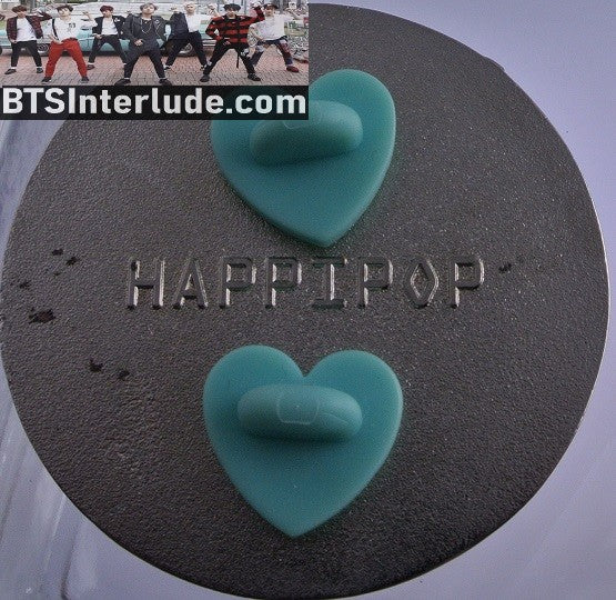 BTS PIN ENAMEL SILVER SUB-UNIT SUGA MIN YOONGI J-HOPE JUNG HOSEOK SPRING DAY BLUE GLITTER HAPPIPOP PINS BADGE BUTTON