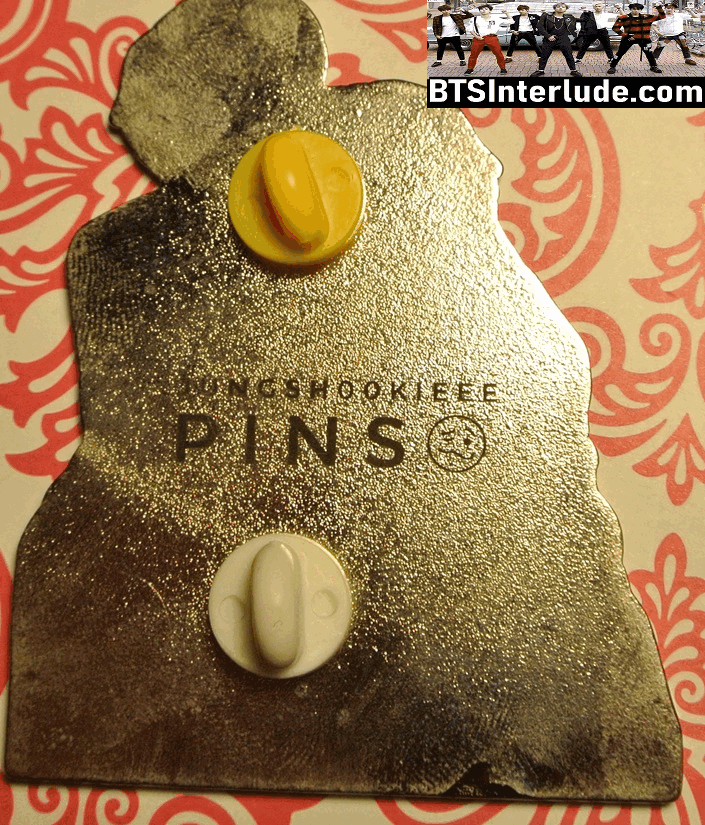 BTS PIN ENAMEL SILVER SUB-UNIT JEON JUNGKOOK HUGGING V KIM TAEHYUNG 2020 GOLDEN DISC AWARDS JUNGSHOOKIEEE PINS BADGE BUTTON