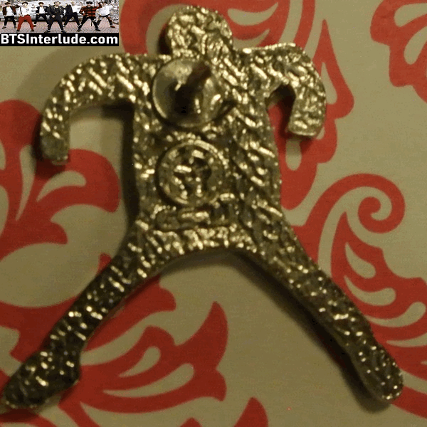 BTS PIN ENAMEL SILVER SUGA MIN YOONGI 민윤기 SMALL BLACK SWEATS BADGE BUTTON